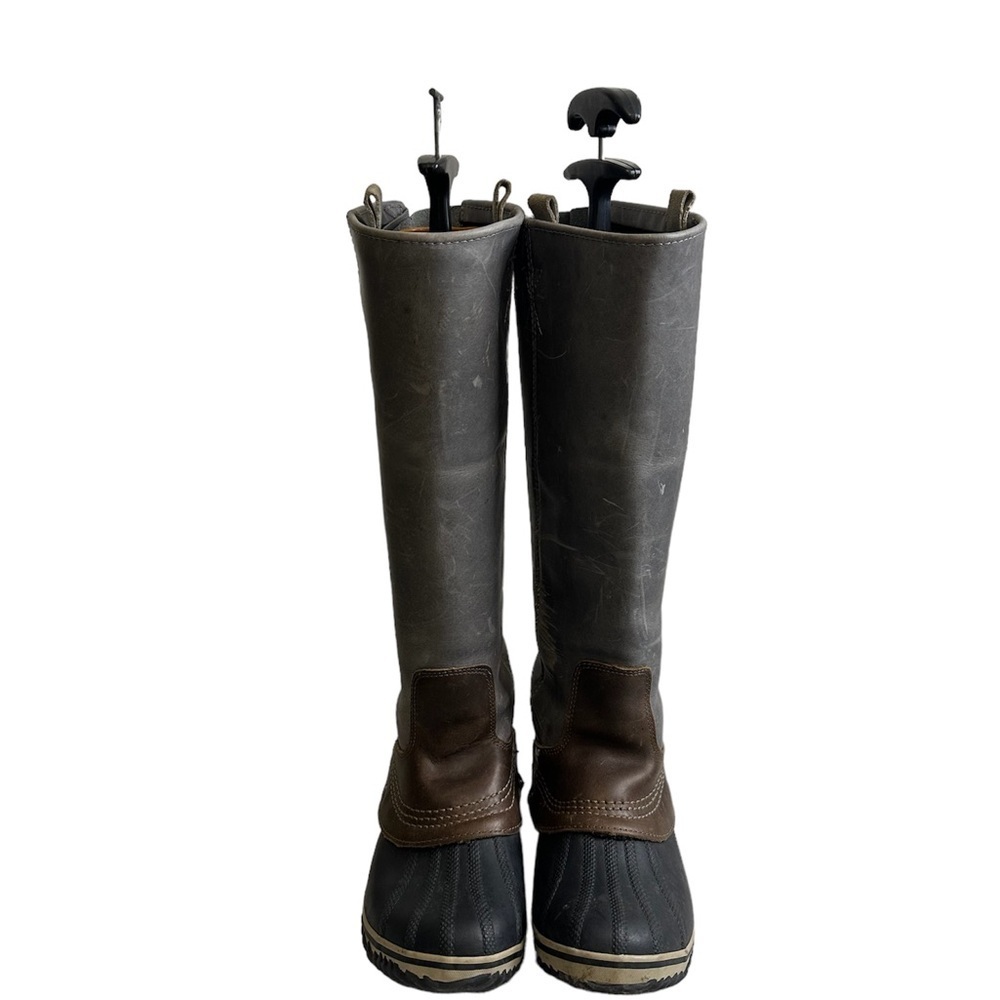 Sorel Slimpack Riding Leather Tall Rain Snow Boots Womens size 6.5